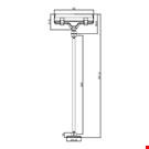 MINI BASE ADESIVA DIAMETRO MM. 30 CON ASTA MM. 200 E PORTA MESSAGGIO A PINZA MM. 80