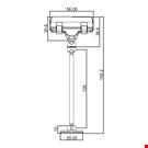 MINI BASE ADESIVA DIAMETRO MM. 30 CON ASTA MM. 100 E PORTA MESSAGGIO A PINZA MM. 56