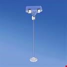 MINI BASE ADESIVA DIAMETRO MM. 30 CON ASTA MM. 150 E PORTA MESSAGGIO A PINZA MM. 56