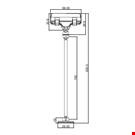 MINI BASE ADESIVA DIAMETRO MM. 30 CON ASTA MM. 150 E PORTA MESSAGGIO A PINZA MM. 56