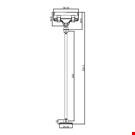 MINI BASE ADESIVA DIAMETRO MM. 30 CON ASTA MM. 200 E PORTA MESSAGGIO A PINZA MM. 56