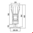 MINI BASE ADESIVA DIAMETRO MM. 30 CON PINZA