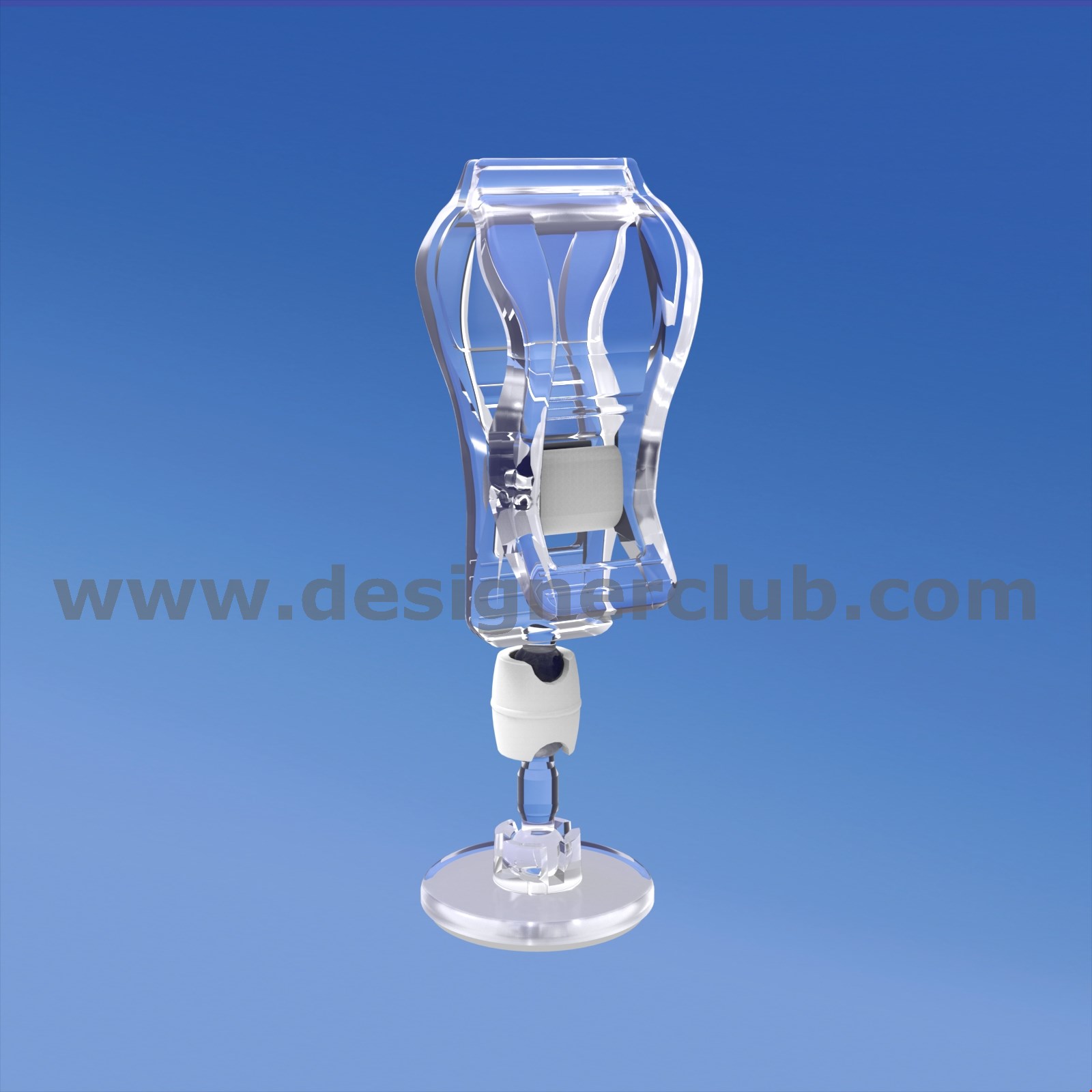 MINI BASE ADESIVA DIAMETRO MM. 30 CON ASTA MM. 15 E PINZA
