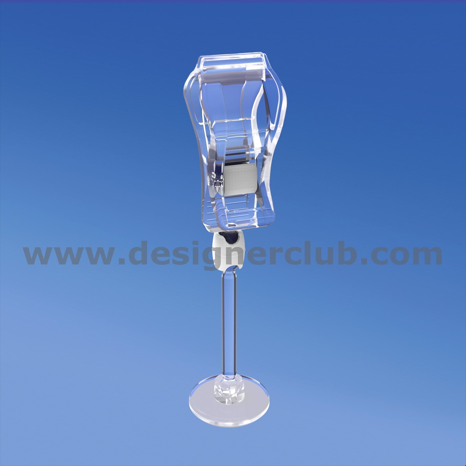 MINI BASE ADESIVA DIAMETRO MM. 30 CON ASTA MM. 50 E PINZA