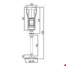 MINI BASE ADESIVA DIAMETRO MM. 30 CON ASTA MM. 50 E PINZA