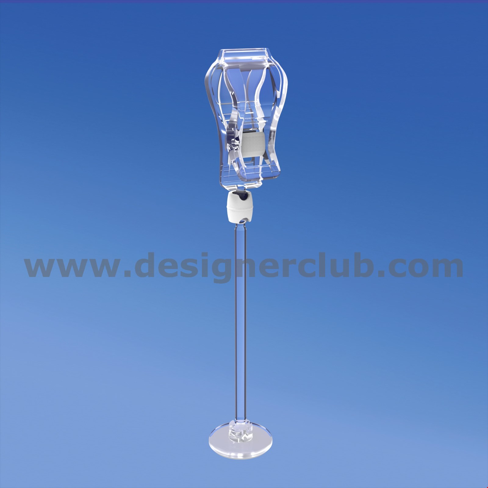 MINI BASE ADESIVA DIAMETRO MM. 30 CON ASTA MM. 100 E PINZA