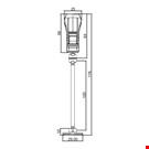 MINI BASE ADESIVA DIAMETRO MM. 30 CON ASTA MM. 100 E PINZA