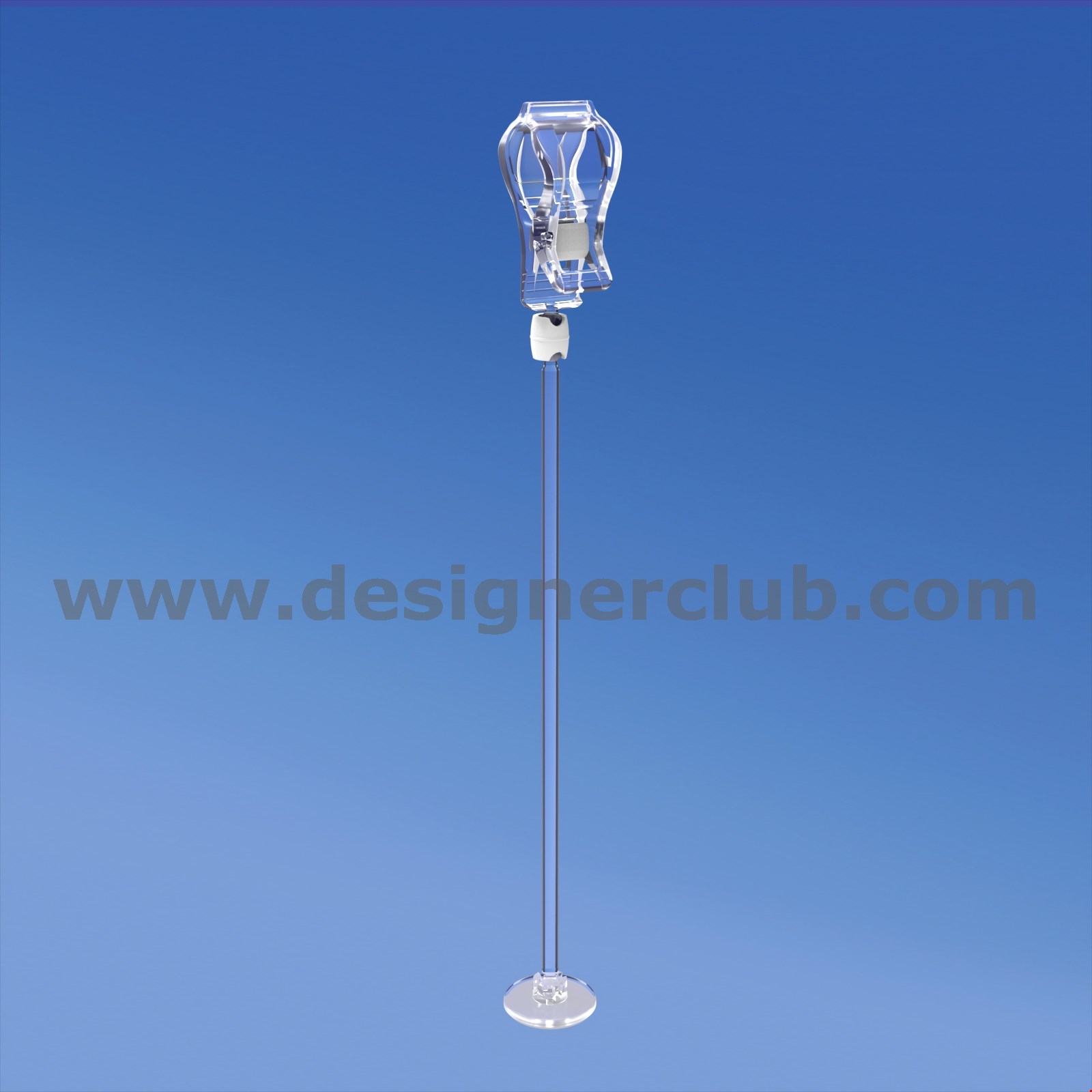 MINI BASE ADESIVA DIAMETRO MM. 30 CON ASTA MM. 200 E PINZA