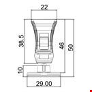 MINI BASE ADESIVA DIAMETRO MM. 30 CON MINI PINZA