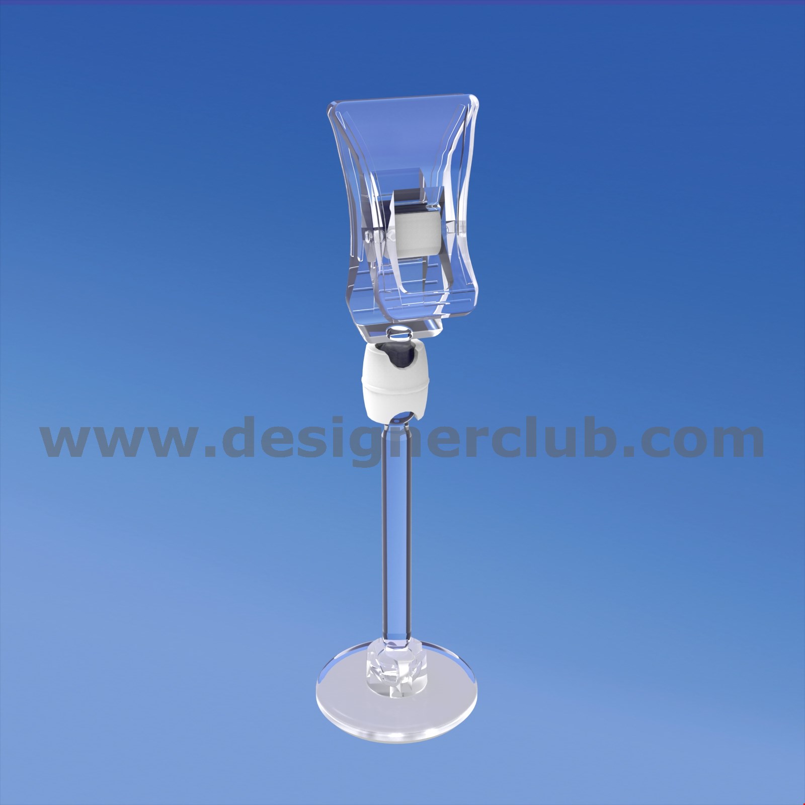 MINI BASE ADESIVA DIAMETRO MM. 30 CON ASTA MM. 50 E MINI PINZA
