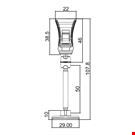 MINI BASE ADESIVA DIAMETRO MM. 30 CON ASTA MM. 50 E MINI PINZA