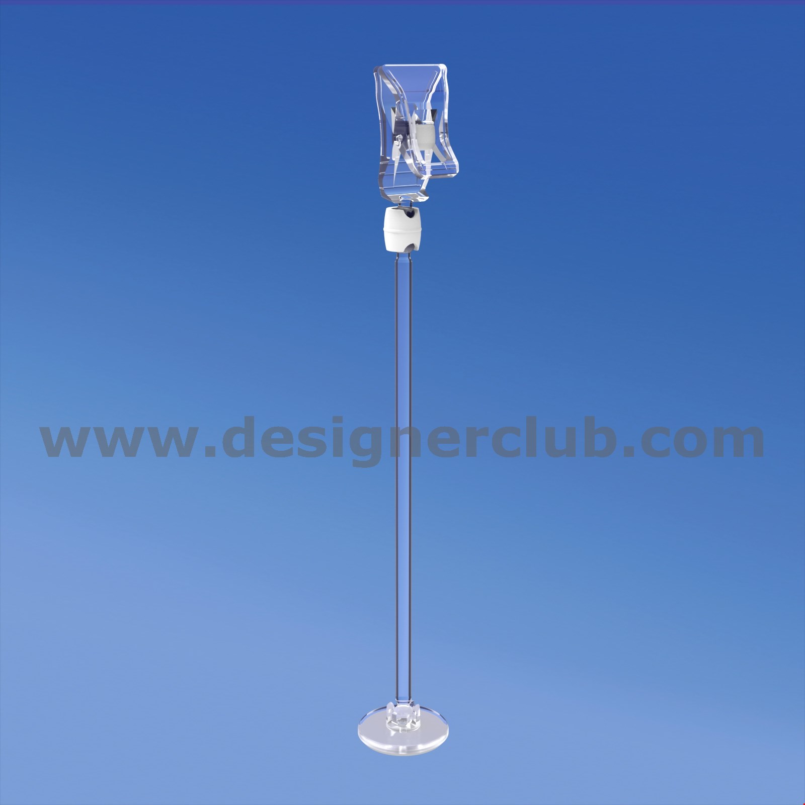 MINI BASE ADESIVA DIAMETRO MM. 30 CON ASTA MM. 150 E MINI PINZA