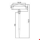 SPILLO H. 100 CON PORTA MESSAGGIO MM. 50