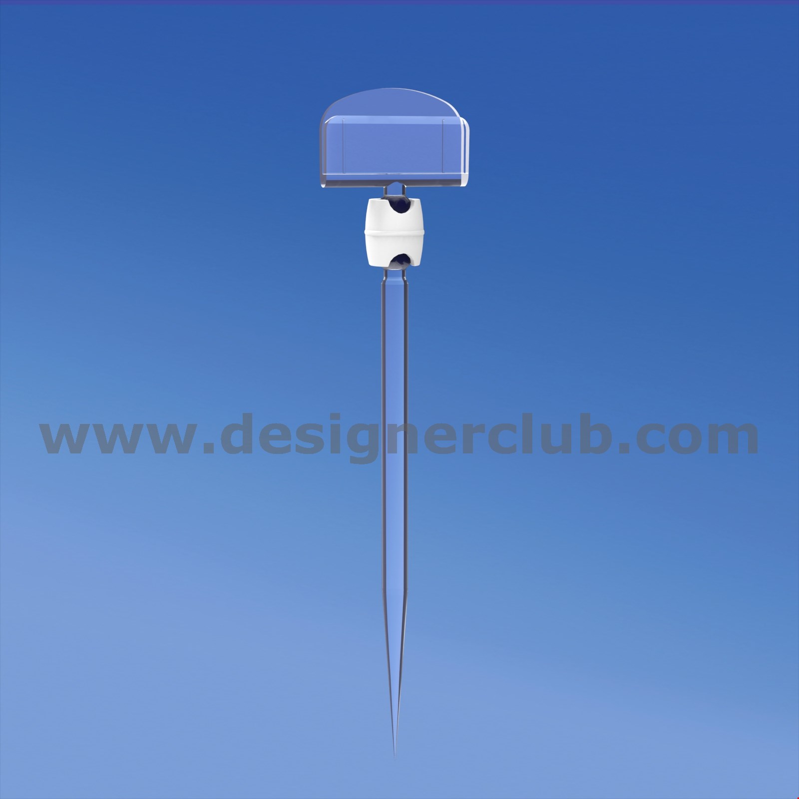 SPILLO H. 100 CON PORTA MESSAGGIO MM. 27