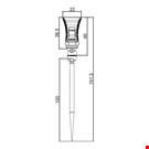 SPILLO H. 100 CON MINI PINZA