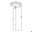SPILLO H. 150 CON PORTA MESSAGGIO MM. 50