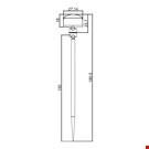 SPILLO H. 150 CON PORTA MESSAGGIO MM. 27