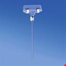 SPILLO H. 150 CON PORTA MESSAGGIO A PINZA MM. 56