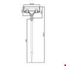 SPILLO H. 150 CON PORTA MESSAGGIO A PINZA MM. 56