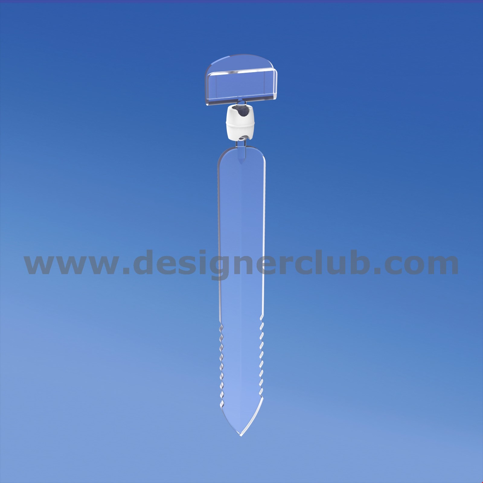 ASTA PER GHIACCIO CON PORTA MESSAGGIO MM. 27