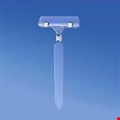 ASTA PER GHIACCIO CON PORTA MESSAGGIO A PINZA MM. 80