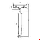 ASTA PER GHIACCIO CON PORTA MESSAGGIO A PINZA MM. 80