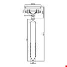 ASTA PER GHIACCIO CON PORTA MESSAGGIO A PINZA MM. 56
