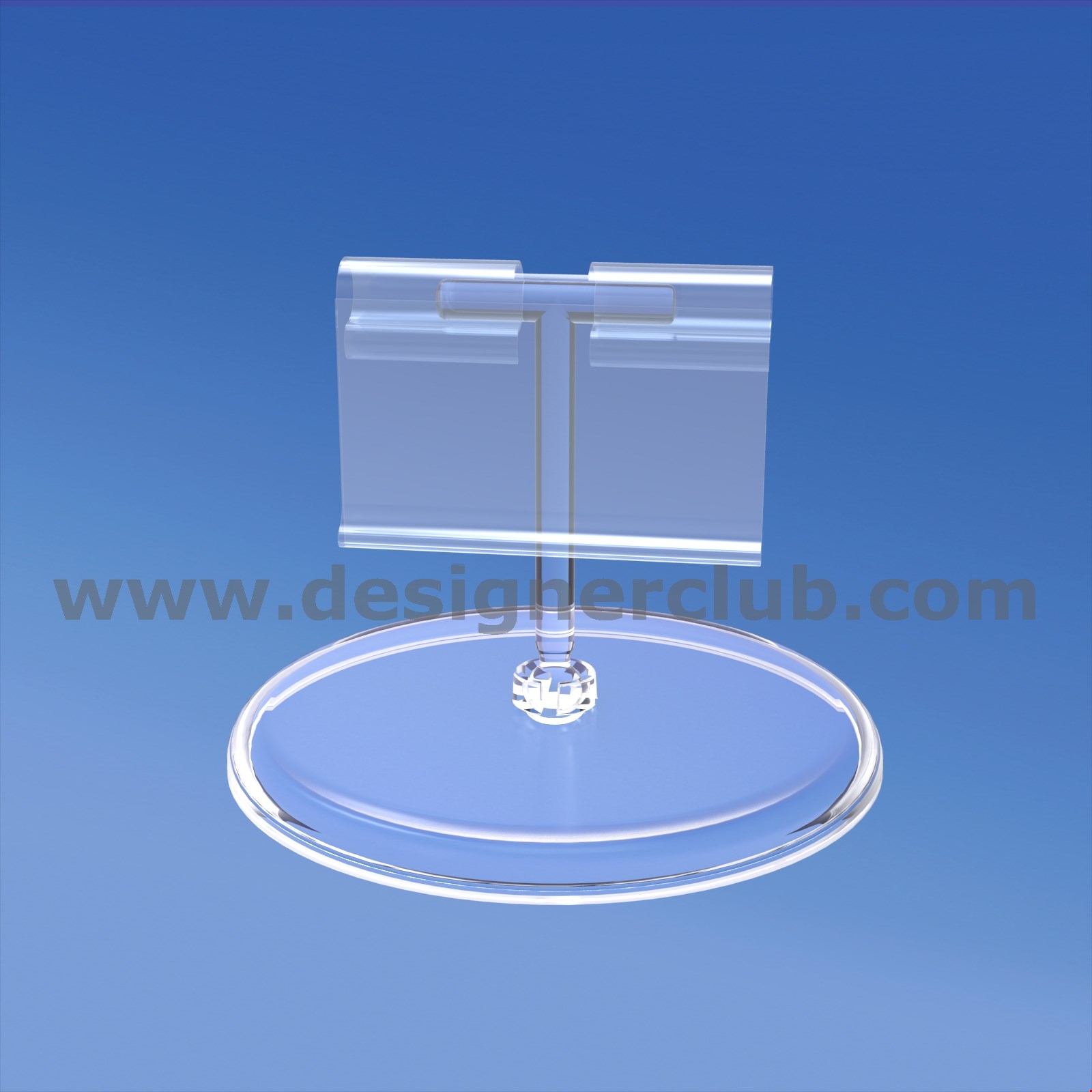 BASE DIAMETRO MM. 85 CON ASTA A "T" MM. 50 E PORTA PREZZO