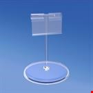 BASE DIAMETRO MM. 85 CON ASTA A "T" MM. 100 E PORTA PREZZO