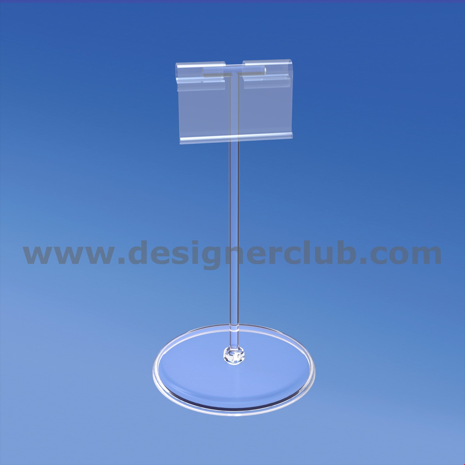 BASE DIAMETRO MM. 85 CON ASTA A "T" MM. 150 E PORTA PREZZO