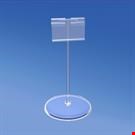BASE DIAMETRO MM. 85 CON ASTA A "T" MM. 150 E PORTA PREZZO