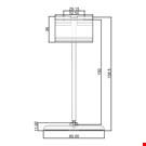 BASE DIAMETRO MM. 85 CON ASTA A "T" MM. 150 E PORTA PREZZO
