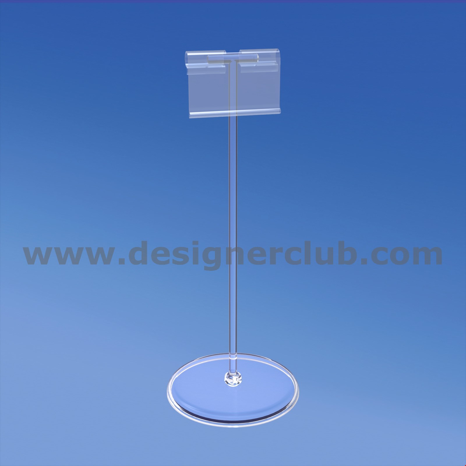 BASE DIAMETRO MM. 85 CON ASTA A "T" MM. 200 E PORTA PREZZO