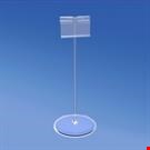 BASE DIAMETRO MM. 85 CON ASTA A "T" MM. 200 E PORTA PREZZO
