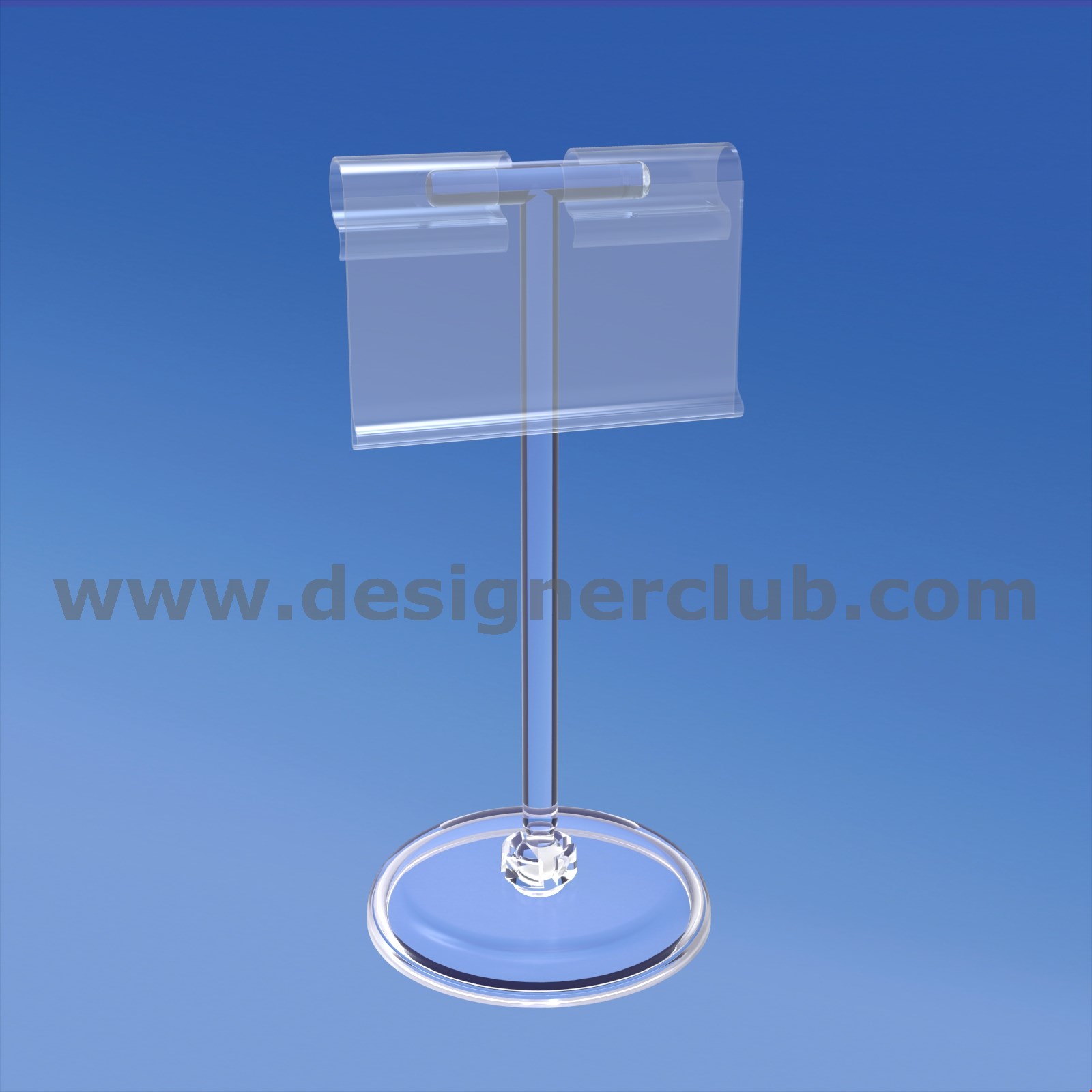 BASE DIAMETRO MM. 50 CON ASTA A "T" MM. 100 E PORTA PREZZO