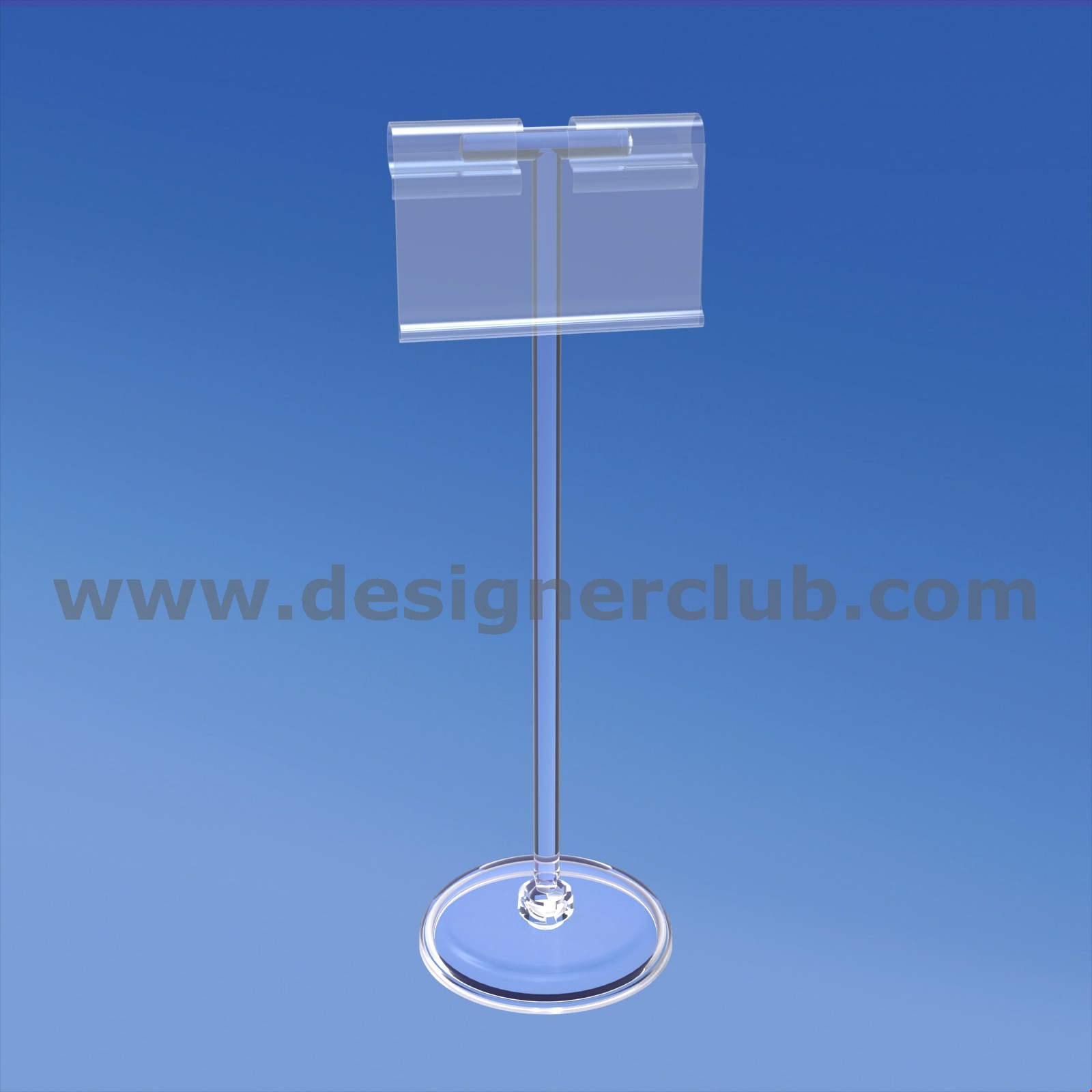 BASE DIAMETRO MM. 50 CON ASTA A "T" MM. 150 E PORTA PREZZO