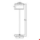 BASE DIAMETER MM. 50 WITH "T" STEM MM. 200 AND LABEL HOLDER