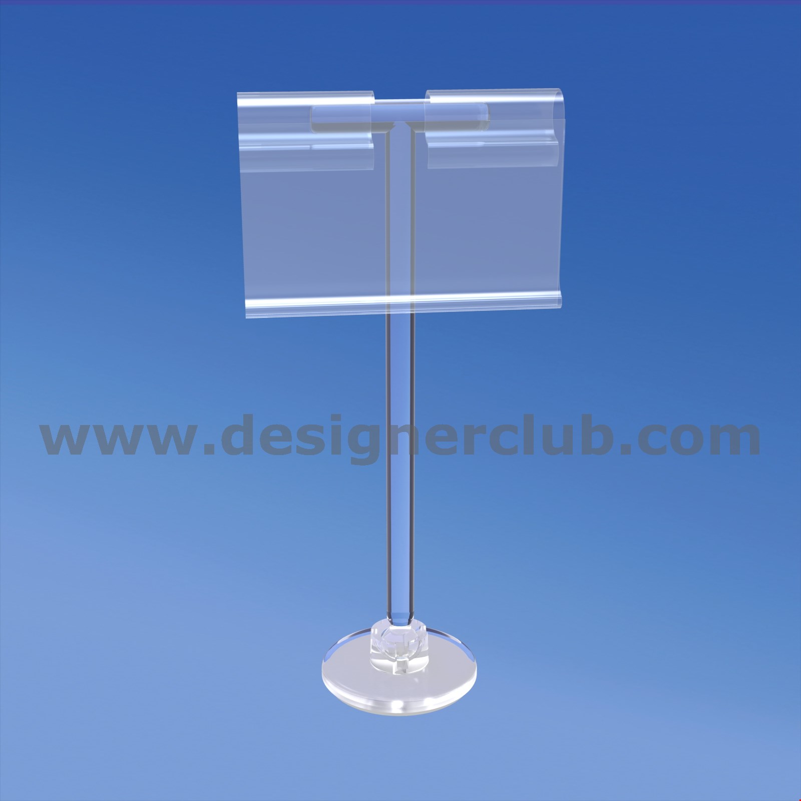 MINI BASE ADESIVA DIAMETRO MM. 30 CON ASTA A "T" MM. 100 E PORTA PREZZO