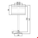 MINI BASE ADESIVA DIAMETRO MM. 30 CON ASTA A "T" MM. 100 E PORTA PREZZO