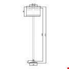 MINI BASE ADESIVA DIAMETRO MM. 30 CON ASTA A "T" MM. 200 E PORTA PREZZO