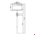 SPILLO H. 100 MM. CON ASTA A "T" MM. 50 E PORTA PREZZO