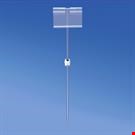 SPILLO H. 100 MM. CON ASTA A "T" MM. 100 E PORTA PREZZO