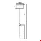 SPILLO H. 100 MM. CON ASTA A "T" MM. 150 E PORTA PREZZO