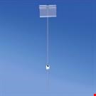 SPILLO H. 100 MM. CON ASTA A "T" MM. 200 E PORTA PREZZO