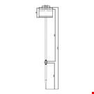 SPILLO H. 100 MM. CON ASTA A "T" MM. 200 E PORTA PREZZO