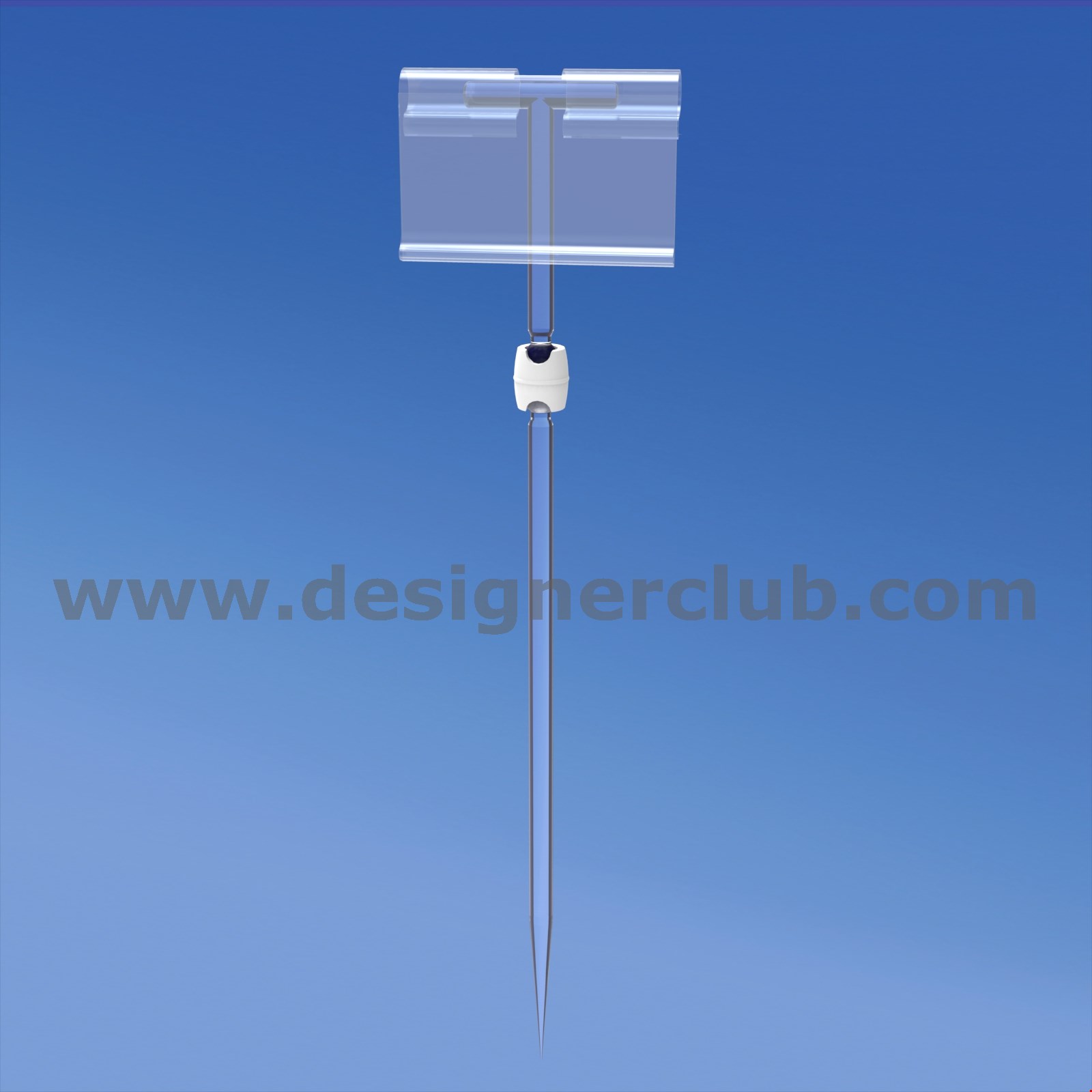 SPILLO H. 150 MM. CON ASTA A "T" MM. 50 E PORTA PREZZO
