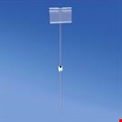 SPILLO H. 150 MM. CON ASTA A "T" MM. 150 E PORTA PREZZO