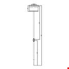 SPILLO H. 150 MM. CON ASTA A "T" MM. 200 E PORTA PREZZO