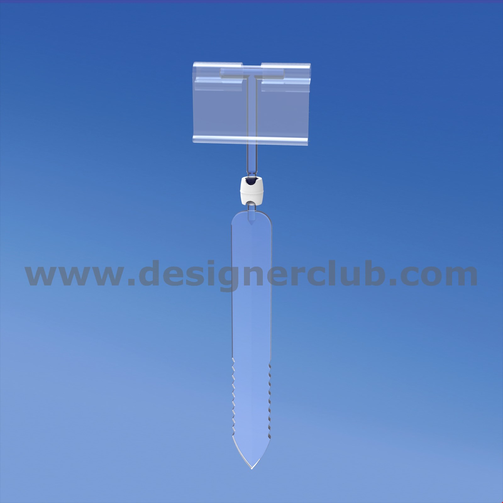 ASTA PER IL GHIACCIO H. 150 MM. CON ASTA A "T" MM. 50 E PORTA PREZZO