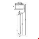 ASTA PER IL GHIACCIO H. 150 MM. CON ASTA A "T" MM. 50 E PORTA PREZZO